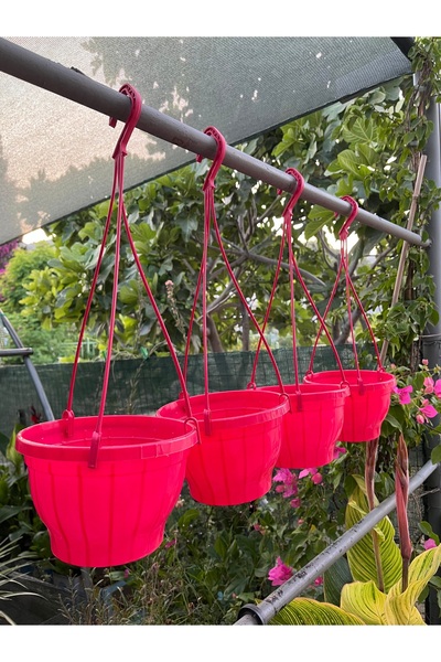 Birtutamrenk Fuşya 4lü askılı saksı 2litre