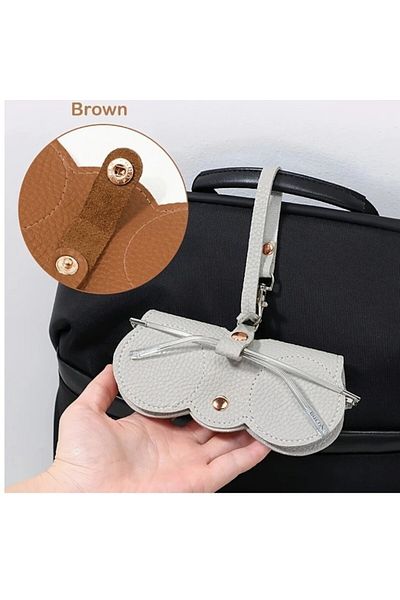 SOSYETEZGAHI Eyeglasses Case with Strap Hard Protective Bag Glasses Container Case with Strap Carrying Box Unisex