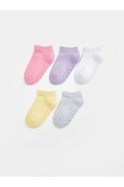 LC Waikiki Lcw Baby Pink Basic Baby Girl Booties Socks 5-Pack