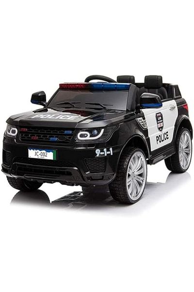 ALBADER Large Electric Police Car 2 Door Battery Operated Remote Control Ride-On Toy For Unisex