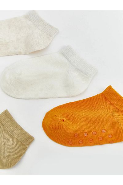 LC Waikiki Lcw Baby Beige Baby Boy Booties Socks 5-Pack