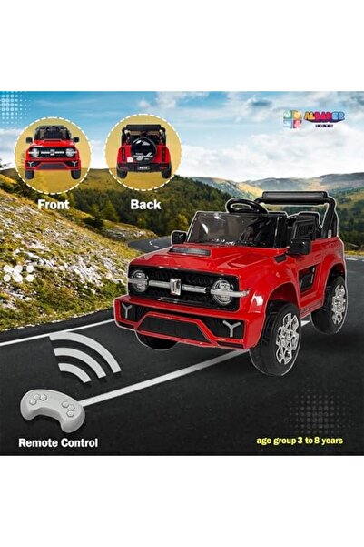 ALBADER Electric Ride On Car Ford Bronco With 2 Motors, 12V Battery With Remote Control, Kids Car