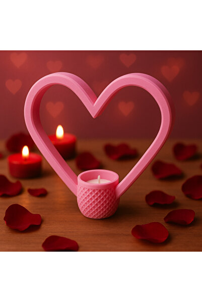 mutes 3D KALPLI MUMLUK PEMBE-303