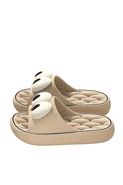 ORGANICYOU Fuzhou Unisex Cartoon Eye Design Eva Anti-Slip Slippers - No Odor Lightweight Comfort
