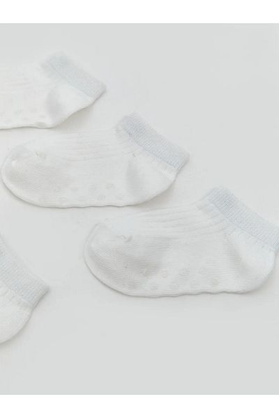LC Waikiki Lcw Baby Ecru Basic Baby Boy Booties Socks 5 Pcs