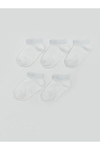 LC Waikiki Lcw Baby Ecru Basic Baby Boy Booties Socks 5 Pcs