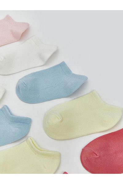 LC Waikiki Lcw Baby Pink Basic Baby Girl Booties Socks 10 Pcs