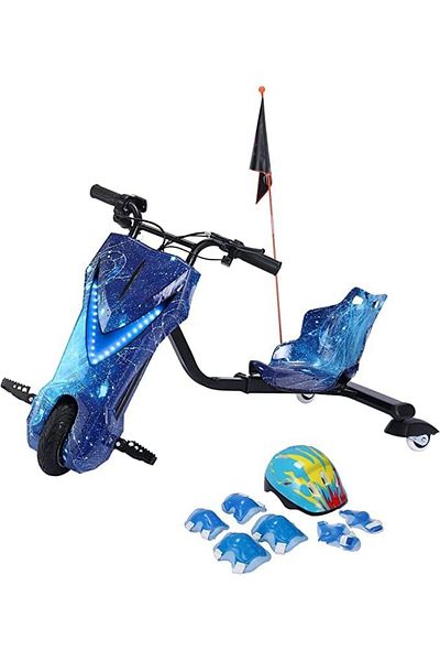 ALBADER Drifting Electric Scooter Large Size 36V Battery, Electric Drift Scooter With Helmet Pad