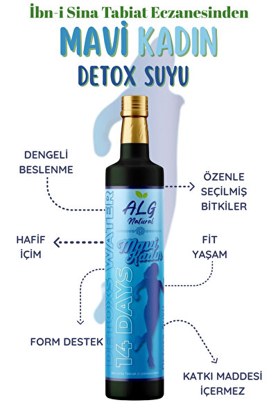 Alg Natural MAVİ KADIN Prebiyotik Detoks Suyu