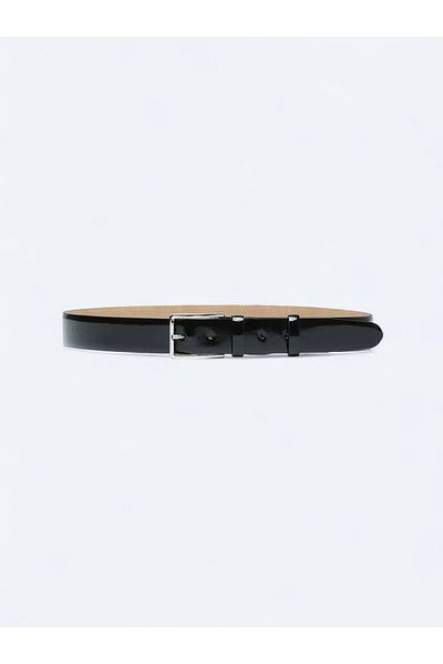Kip Black Calfskin Belt