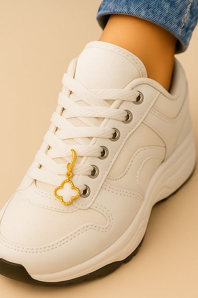 WisstoriaCollections Shoe Charm Clover Model Gold-Yellow Color