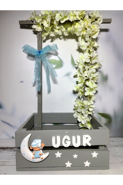 glow moon 40 Uçurma Sepeti / Kırk Uçurma Sepeti / Babyshower / Bebek Hediye S...