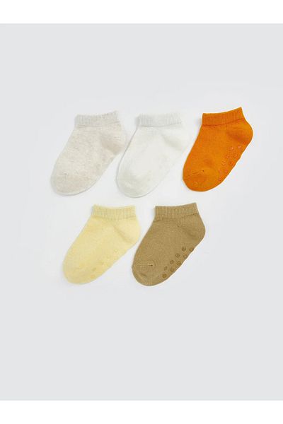 LC Waikiki Lcw Baby Beige Baby Boy Booties Socks 5-Pack