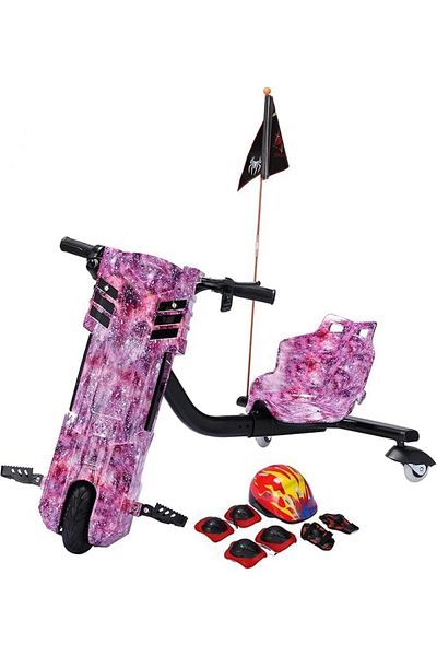 ALBADER Electric Drift Scooter Large Size 36V Battery, Drifting Electric Scooter With Helmet Pad