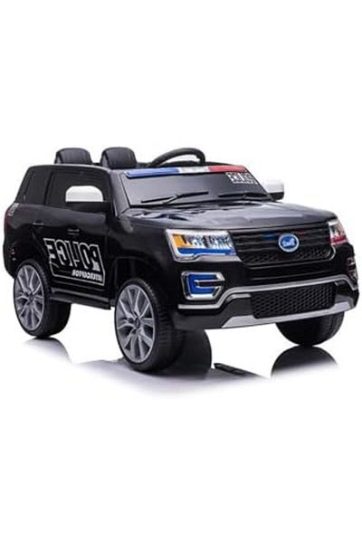 ALBADER Electric Ride On Car Police Ford with 2 Motors, 3 Speeds, Remote Contro, Kids Car