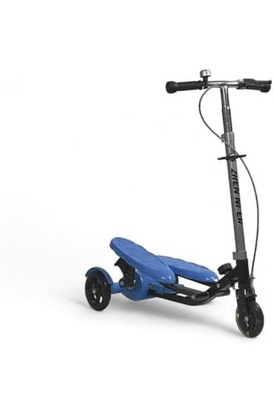 ALBADER Dual Pedals Scooter, PVC Kick Scooter, Step-Powered Scooter with Levels, Non Slip Seats Foot