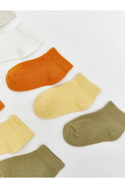 LC Waikiki Lcw Baby Beige Basic Baby Boy Booties Socks 10 Pcs