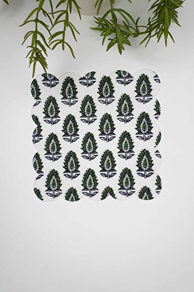 decofav مناديل كوكتيل مزخرفة بنمط أوراق الشجر، مقطوعة بالليزر، قطعة واحدة، مق...