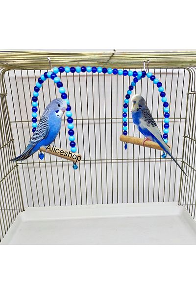 aliceshop 2 Pack Bird Swing Bird Toy Perch