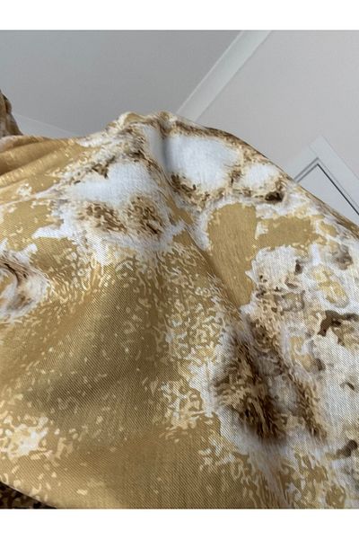 Lavena scarfs Bohemian Series Bohemian Pattern Cotton Digital Soft Shawl - Yellow