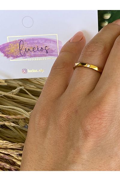 Lucios 316L Stainless Steel Solitary Fine Wedding Ring
