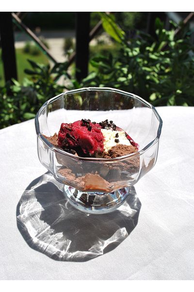 Qualitev 3-Piece Glass Ice Cream Bowl Magnolia Pudding Dessert Snack Bowl Pedestal Bowl Presentation Set - 225 ml Jasmine