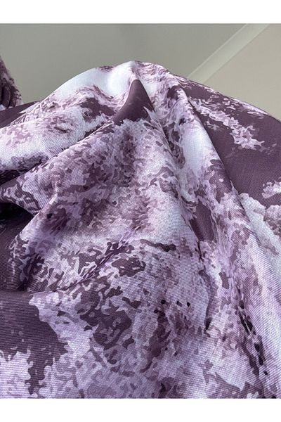 Lavena scarfs Bohemian Series Bohemian Pattern Cotton Digital Soft Shawl - Purple