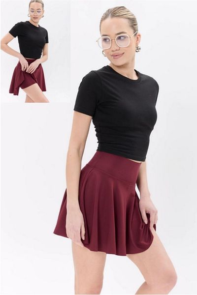 bigiyin Skirted Tights Swimsuit Skirted Shorts Swimsuit Women's Skirt with Shorts Diving Fabric Athlete Skirted Shorts Swim Shorts