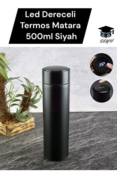SEYFİKİRTASİYE 500 ML Termos Matara Led Dereceli İç dış paslanmaz çelik
