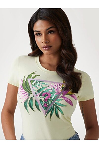 Guess Cn Ss Leaf Women's Slim Fit T-Shirt