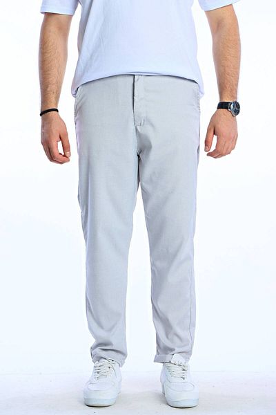 eg38 Deniro Fabric Trousers Light Gray
