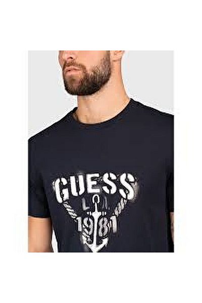 Guess Ss Cn Marina Men's Slim Fit T-Shirt
