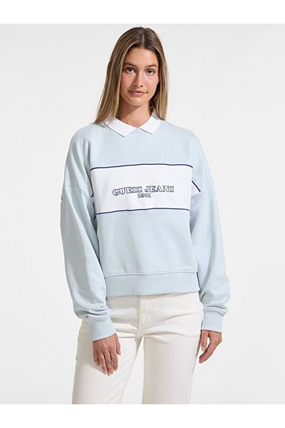 Guess Jeans Printed Multicolor Women's Sweatshirt Gj Cn Os Shirt Colla - Mid Organic