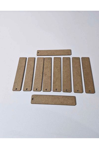 HARPİES Paintable Bookmark | Raw Mdf |   15 X 3cm | 10 Pieces |