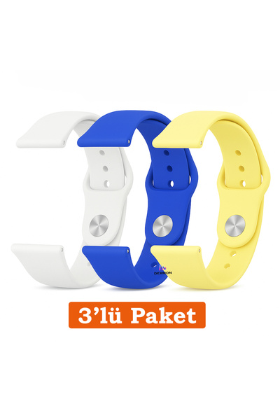 Dexmon Huawei Watch 3 GT GT2 GT2e GT4 GT5 Pro SE Elite 46mm Uyumlu 22mm 3'lü ...