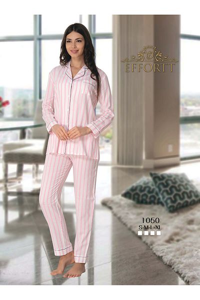 Effortt Maternity Maternity Pajama Set Striped Elegant Maternity Set