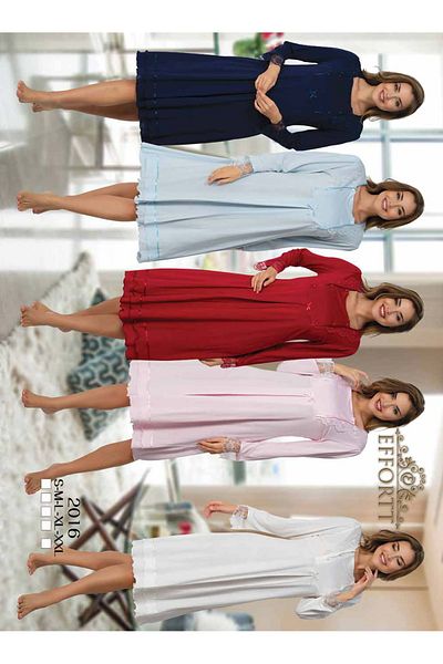 Effortt Maternity Maternity Nightgown Elegant Maternity Nightgown with Lace Detail