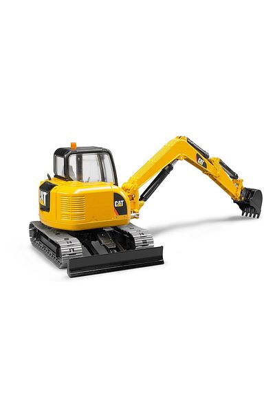 Bruder Where - Cat Mini Excavator and Construction Worker Scale Model Ztml Syft 1139610