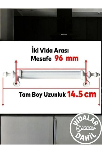 spotkulp 96 mm MÂNER DE MOBILIER MODEL DUCK DIN PLASTIC HARD ALB - MÂNER DE BUCĂTĂRIE, SERTAR, DULAP