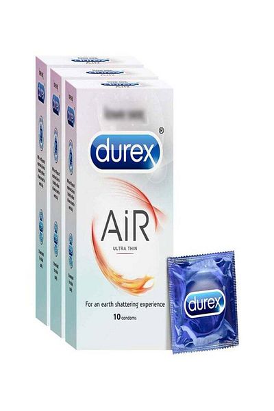 Durex Air Ultra Thin Condoms - 10 Count (Pack of 3)