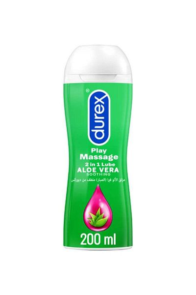 Durex Play Massage 2 In 1 Lubricant Soothing Aloe Vera, Assorted 200ml