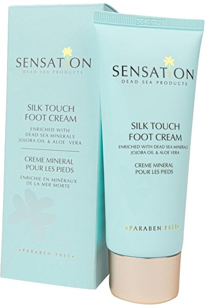 sensatıon كريم سيلك تاتش المعدني للقدمين 100 مل، مدعم بزيت الجوجوبا