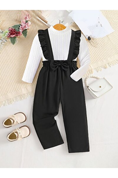 shop Pantaloni negri cu detalii, pentru copii