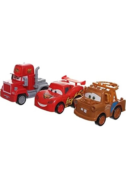 Toy Box Treasures مجموعة من 3 سيارات سحب للخلف مصنوعة من بلاستيك قوي تعمل بال...