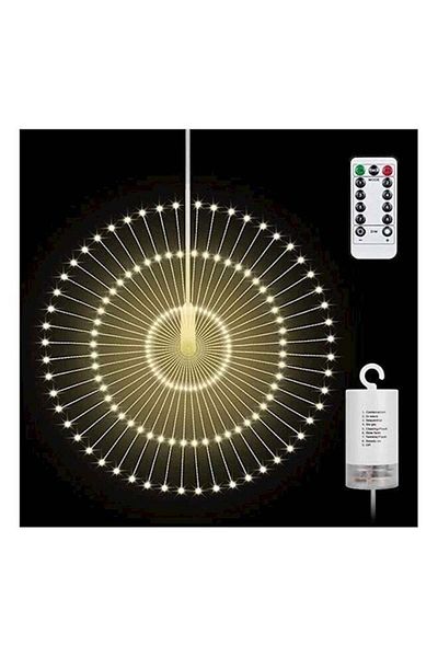 Generic 100 مصباح LED زخرفي باللون الأصفر