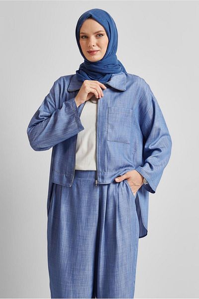 Alvina Jeans Suit with Pants 45614