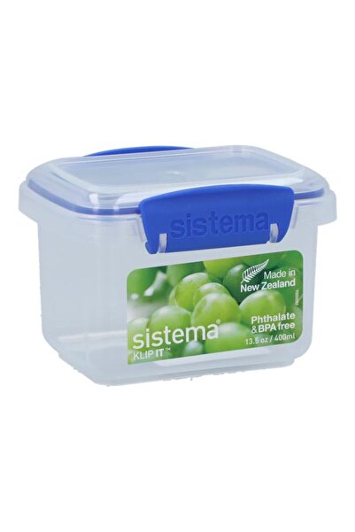 Generic sistema Klip It Rectangular Container Clear and Blue 400ml (Multicolour)