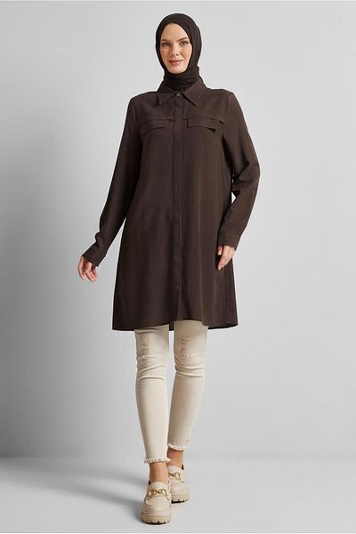 Alvina Shirt Collar Tunic 45683