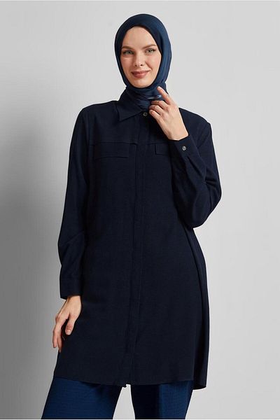 Alvina Shirt Collar Tunic 45683
