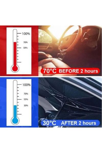 Generic Car sunshade umbrella, Sunmostar, UV protection, 140x78cm